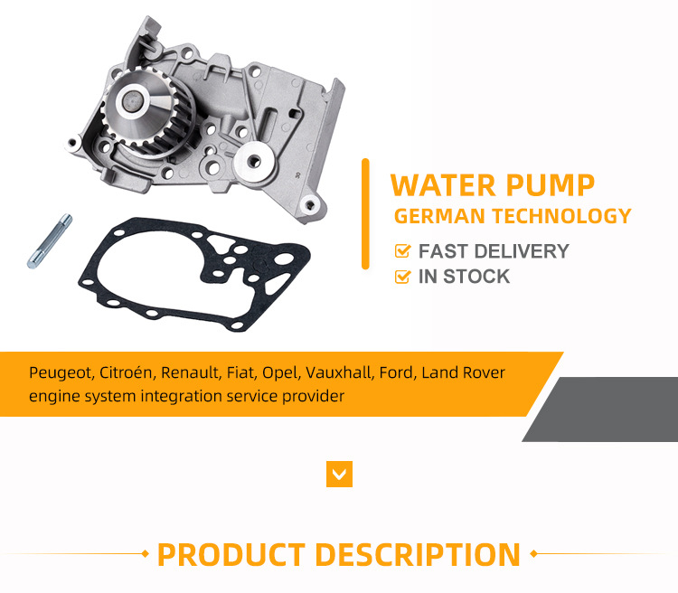 8200582675 Is Suitable for Renault K4J/K4M Engine Cooling Water Pump 8200146297