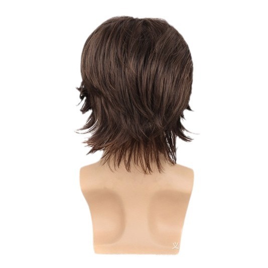 アマゾンの新型男性髪欧米男性かつら化繊頭カバーwigs男性巻き髪メーカー卸売り代発|undefined