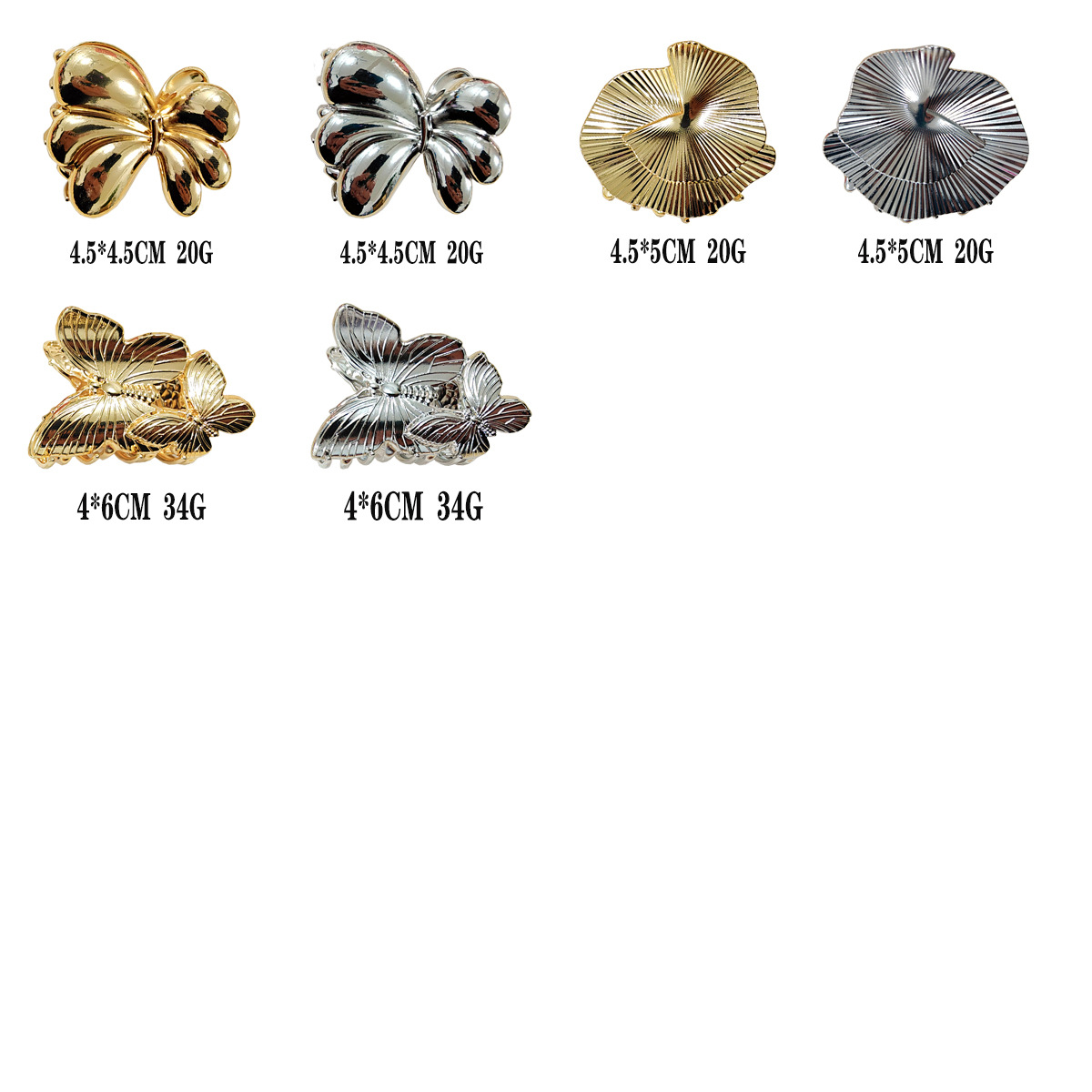 Women's Gender Plating Design Casual, Elegant, Lady Style Casual Elegant Lady Women's Starfish Conch Shell Alloy Plating Hair Claws