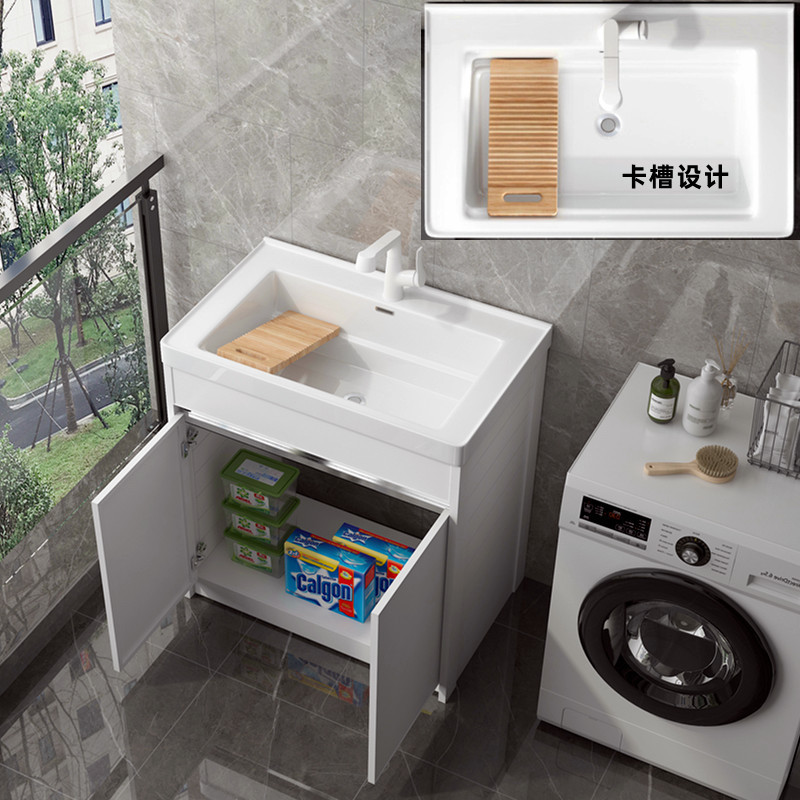 Área de aluminio lavabo con tabla de fricción balcón tipo suelo integral lavabo cerámico lavabo con tabla de fricción lavabo