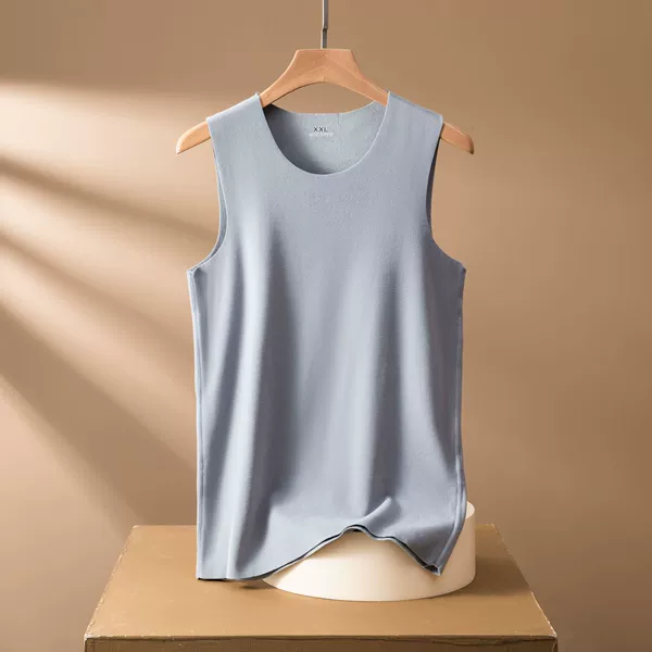 Men-Light Gray-Round Neck-No Trace