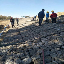 镀锌河道石笼网箱固滨笼防护格宾网景观石笼网浸塑镀锌铅丝