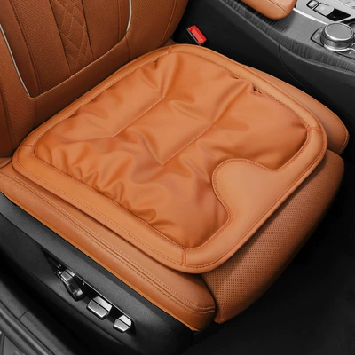 Seat cushion, seat cover — row integrated three-piece seat cushion - original-car-orange-front-seat-cushion-single-mercedes-benz-car-logo