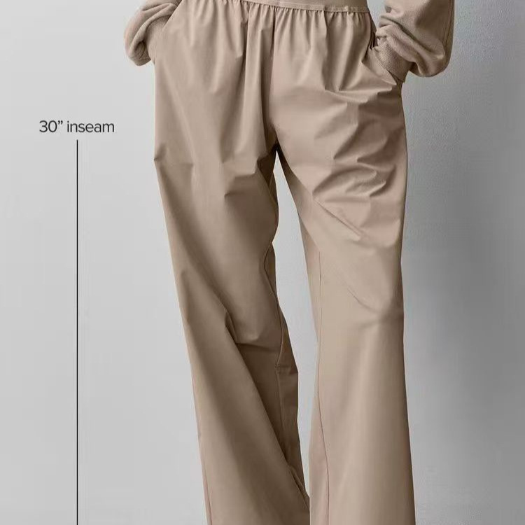 Al*26 Cross-Border Foreign Trade Loose Casual Straight Yoga Sports Pants Wide-Leg Pants Elastic Waist Versatile Quick-Dry Pants Al*26 Cross-Border Foreign Trade Loose Casual Straight Yoga Sports Pants Wide-Leg Pants Elastic Waist Versatile Quick-Dry Pants