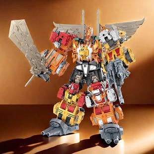 Deformation Robot Toy Five-body Mechanical Raptor King Kong Deformation Animal Transformation Robot Assembled Model