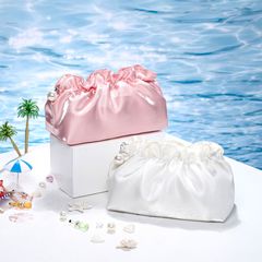 大衆質感化粧バッグ高級感しわ雲バッグ旅行携帯バッグ化粧品洗面収納バッグ