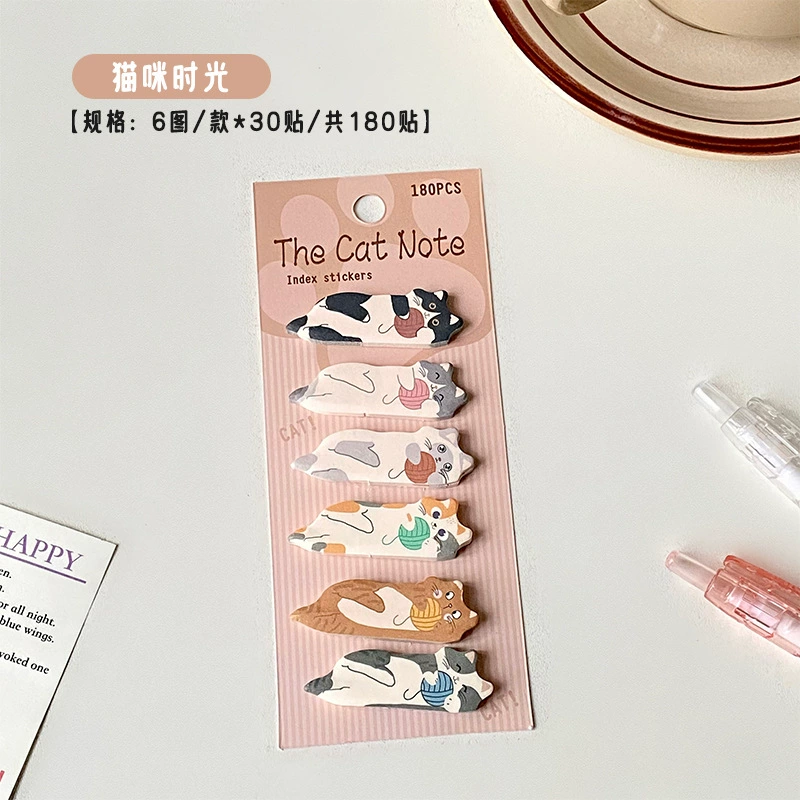 Cartoon table note, cat, classification