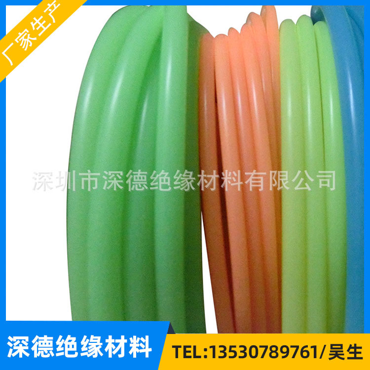 厂家直供 耐高温夜光硅胶管 荧光绿多色硅胶管 无味荧光硅胶管