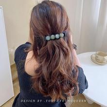 马尾夹子头饰发夹女韩国高档顶夹发卡后脑勺2024年新款弹簧夏季