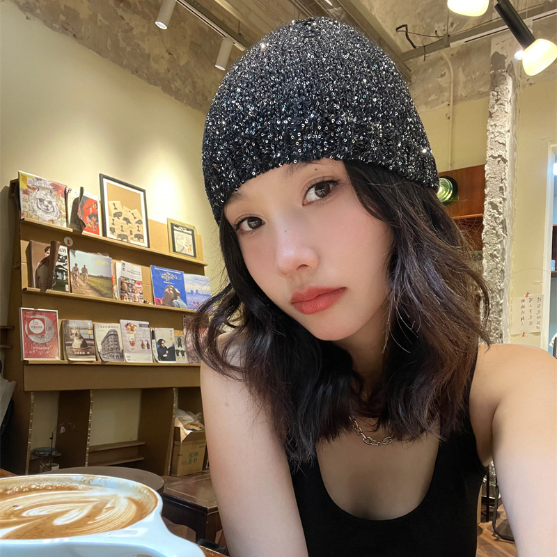 Lana glitterata per bambini, celebrità di internet di inizio primavera, grande circonferenza della testa, nicchia di Baotou, piccola fragranza,_voghion.com
