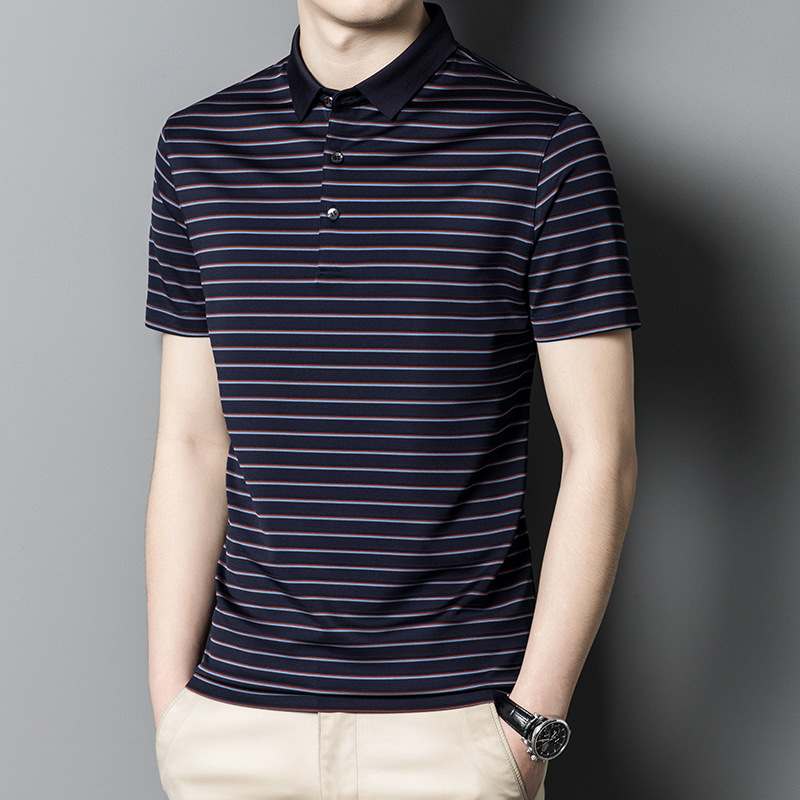 Men's silk T-shirt