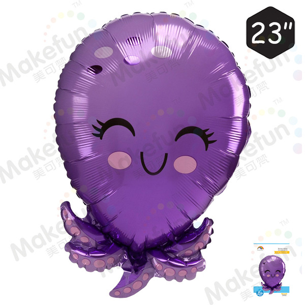 Q version of marine animals cute styling children's birthday baby…