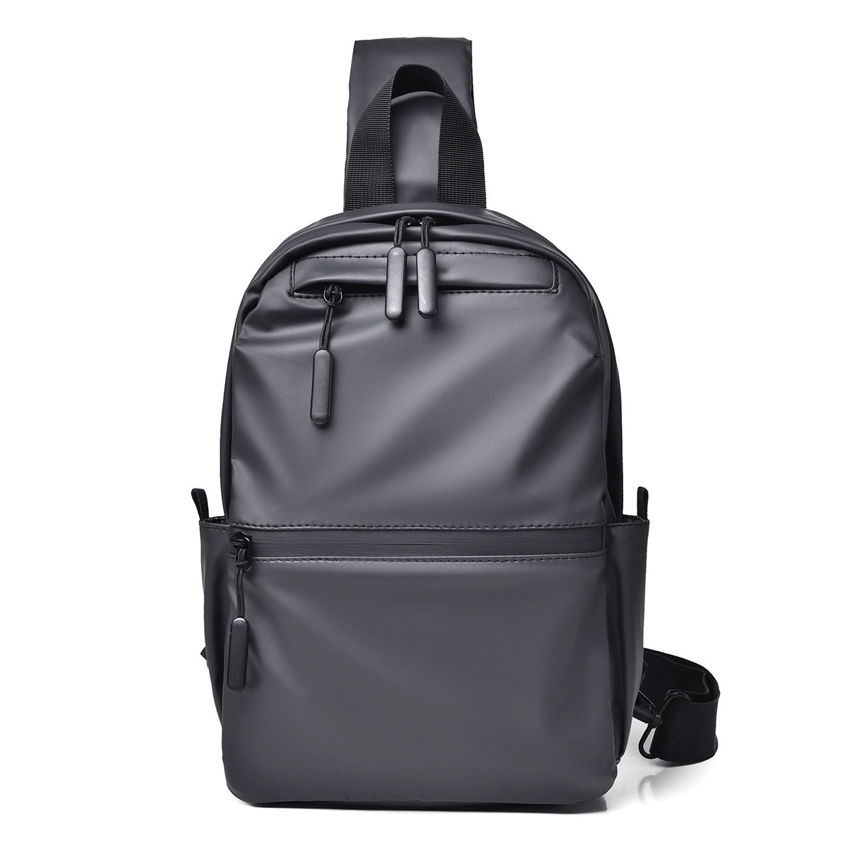 Однолямочный слинг‑рюкзак Trend, leisure chest bag, экокожа, универсальный дизайн 2023
