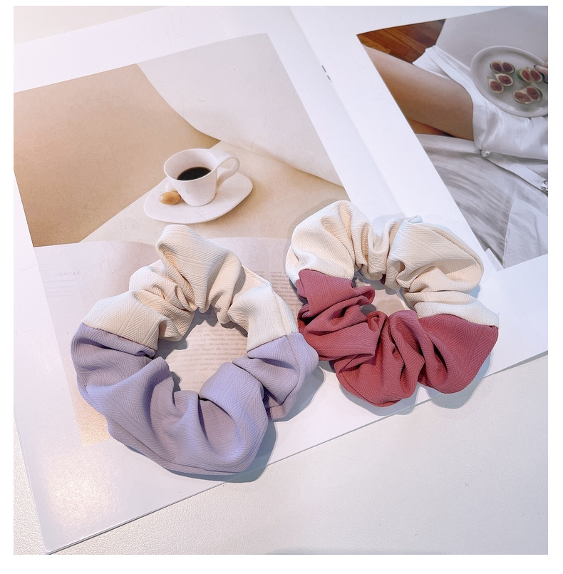 Korean Simple Color Matching Macaron Hair Scrunchies display picture 4