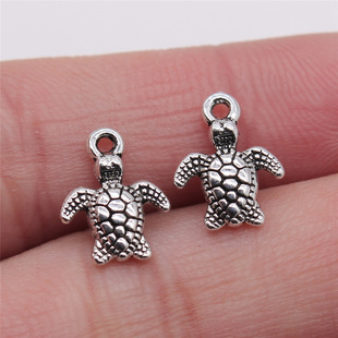 10x 13mm 0.6g multicolor foreign trade jewelry European and American marine animal turtle pendant