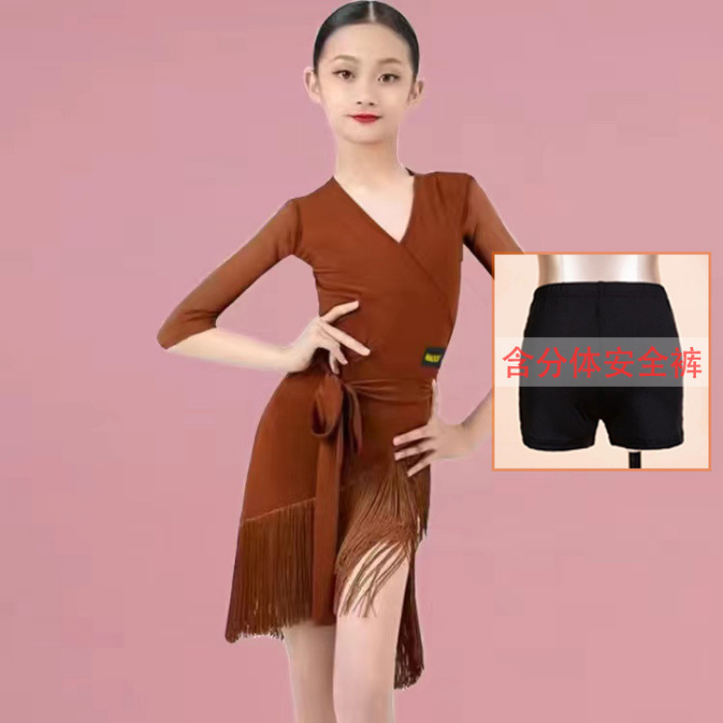 Niños trajes de baile latino vestido de baile de niñas vestidos de baile de baile de niños vestidos de baile latino de verano nueva fábrica