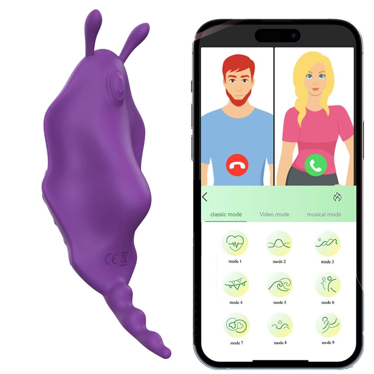 Smart App Remote Control Wearable Vibrator, Discreet Panty Clitoral Massager for Women — detail image 3