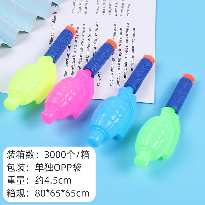 Catapulta de bala de espuma Mini airbag Lanzacohetes Catapulta de bala Esponja Bomba suave Juguete nostálgico para niños