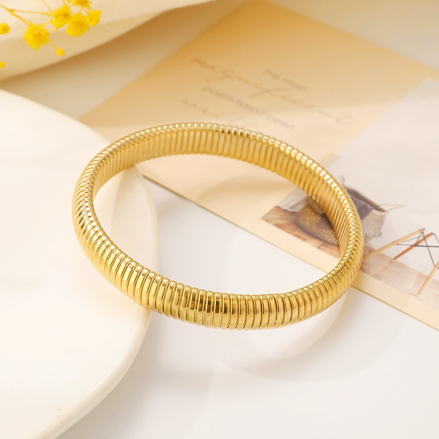 Elastic men's design bracelet hip-hop style, internet celebrity, European style, simple and elegant design