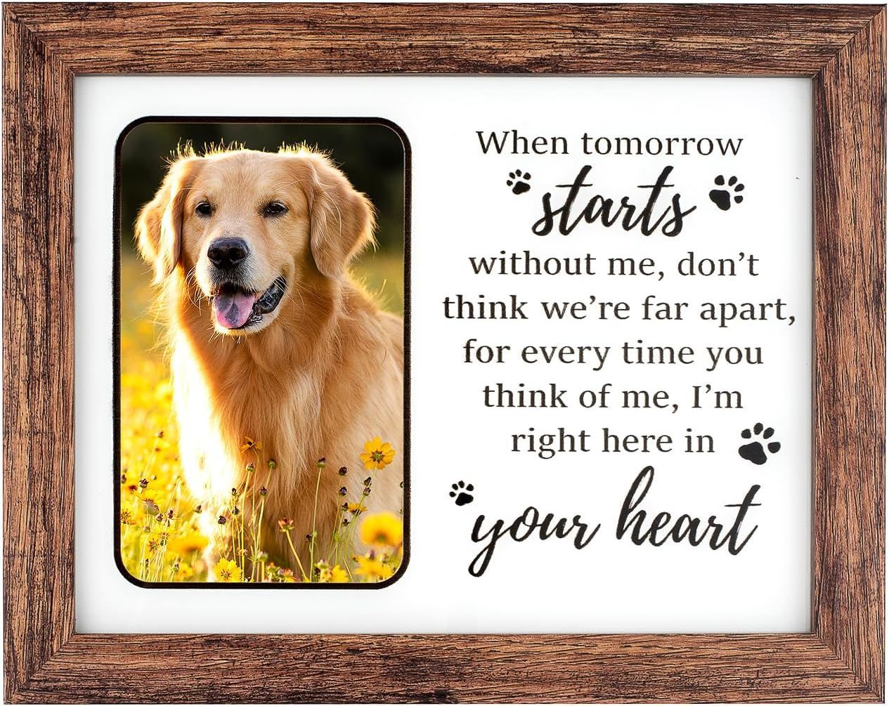 Creativo copywriting luminosa de madera para mascotas marco de fotos conmemorativo gato perro Mesa conmemorativa marco de fotos