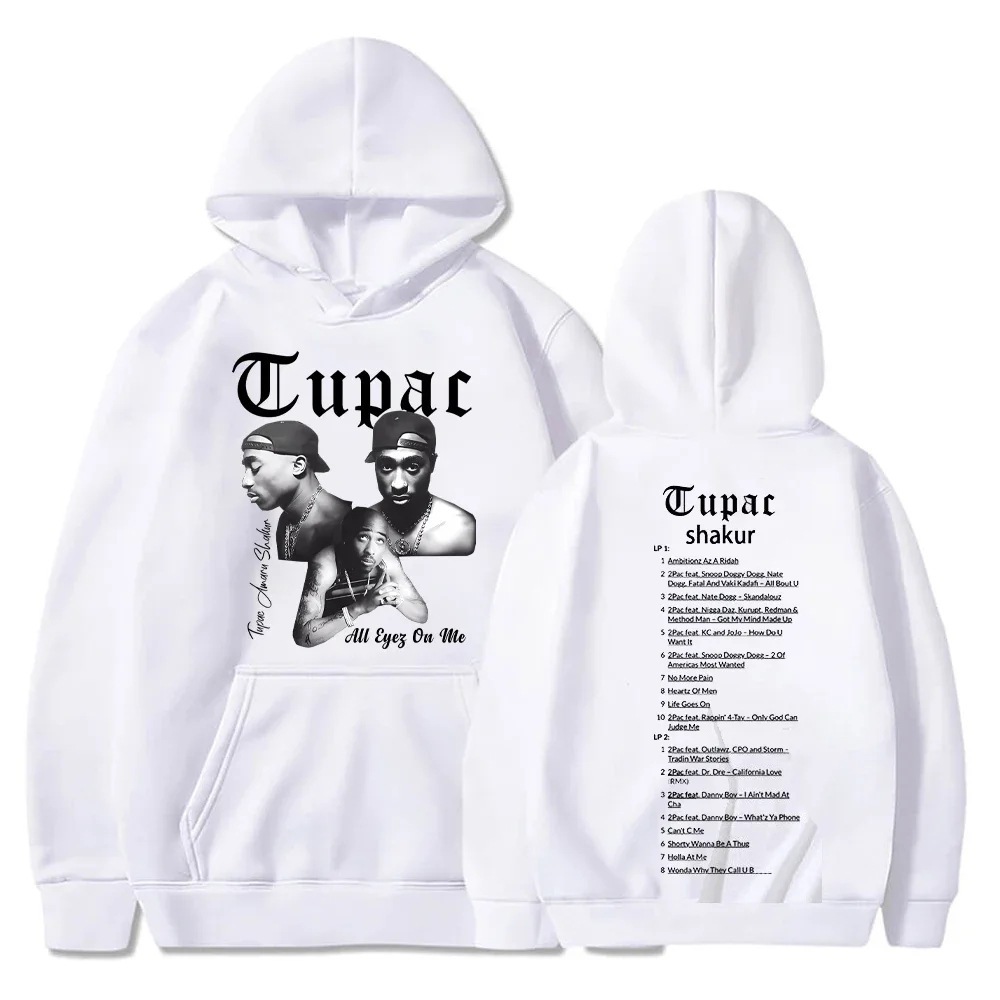 Tupac Hoodies 2pac Sweatshirts Rapper Printed Hoodie Setwear