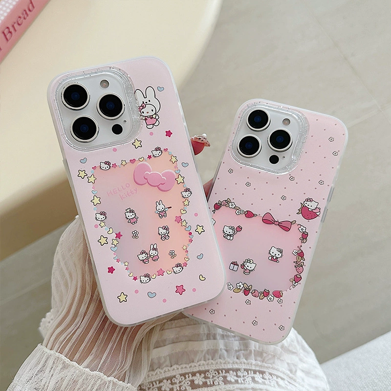 Hello Kitty, яблочный, совместимый iPhone 15, iPhone15 Pro, чехол для телефона, силиконовый милый iPhone14 Pro, iphone, 13promax
