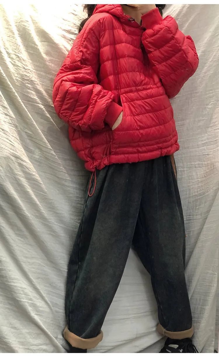 Winter Down Jacket For Women Lightweight Hooded Cotton Coat_voghion.com