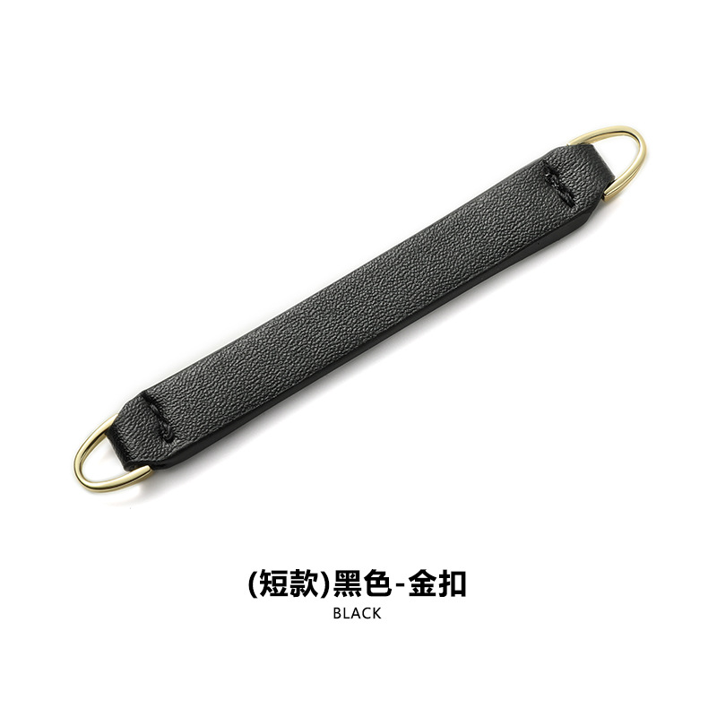 D-20 블랙 스몰 레더 1.1cm x 8.5cm 블랙 골드 버클