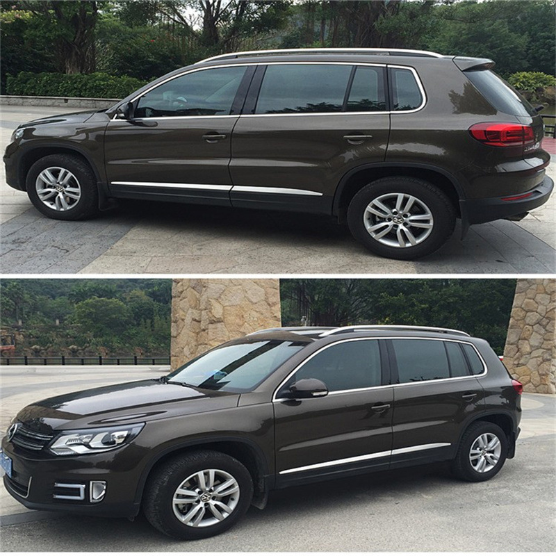 Suitable for 10-24 model Volkswagen Tiguan L modified stainless steel tailgate trim, trunk bright strip, anti-scratch decorative strip