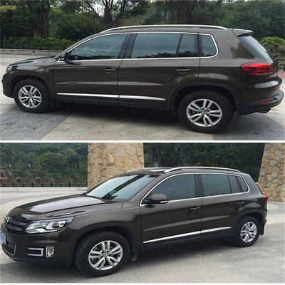 Şüşə kənarı xromları/moldingləri Tiguan L modified stainless steel