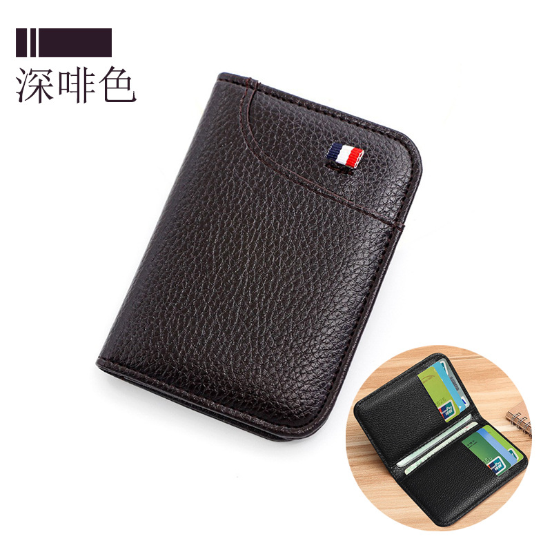 Bolsa de tarjetas para hombres de alto nivel, tarjeta de visita de gran capacidad, tarjeta de tarjeta compacta, tarjeta de almacenamiento de tarjetas anti-damagnetizante, tarjeta de pu