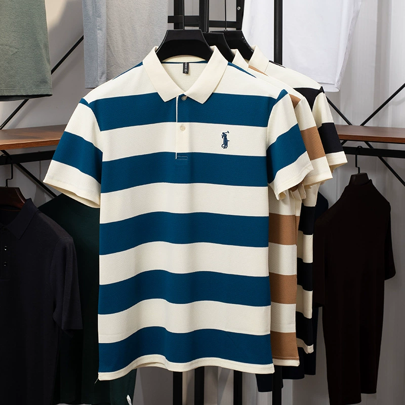 (Кросс-с-border торговля), летнее поло, футболка, с short sleeve, с вышивкой, свободный крой, оверсайз