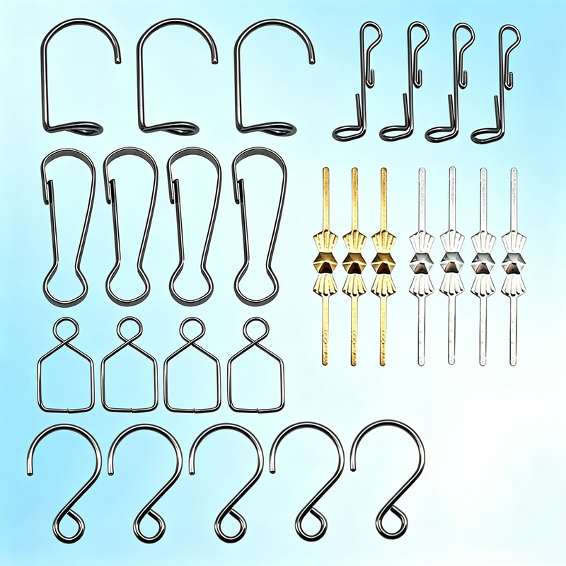 Stainless Steel Hooks, Crystal Bead Curtain Accessories, Partition Curtains, Finished Entryway Curtains, Loose Beads for DIY Door Curtain Beading Materials Stainless Steel Hooks, Crystal Bead Curtain Accessories, Partition Curtains, Finished Entryway Curtains, Loose Beads for DIY Door Curtain Beading Materials