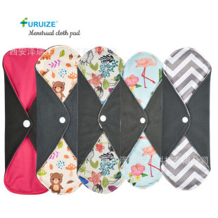 High-Quality Washable Sanitary Napkin Menstrual Cloth Pad Bamboo Charcoal Fiber Super Absorbent Reusable Menstrual Pad Cross-Border Spot