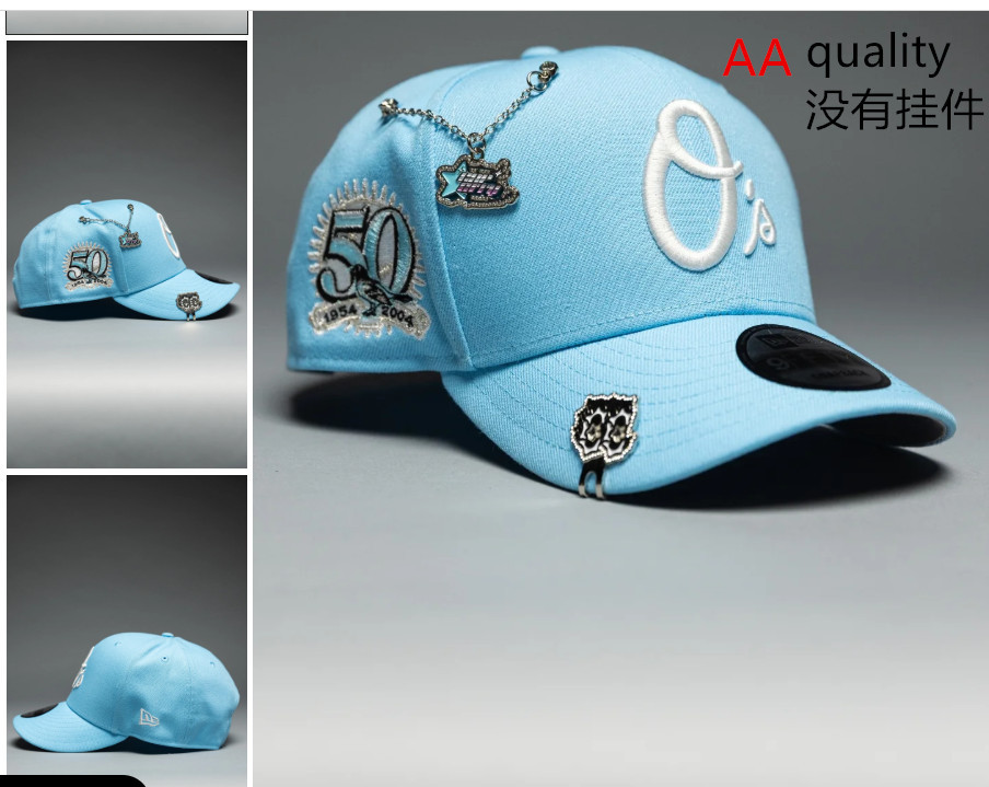Comercio exterior transfronterizo al por mayor 2026 AA gorra de boca de pato bordado tridimensional ajustable gorra de hip-hop Yankees Dodgers