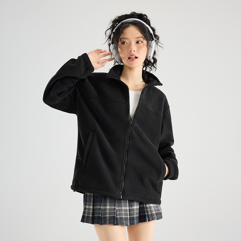 Autumn and Winter Fleece Jacket for Women, Polar Fleece Jacket for Men, Autumn and Winter Graphene Fleece-Lined Thickened Soft Outdoor Softshell Jacket Liner