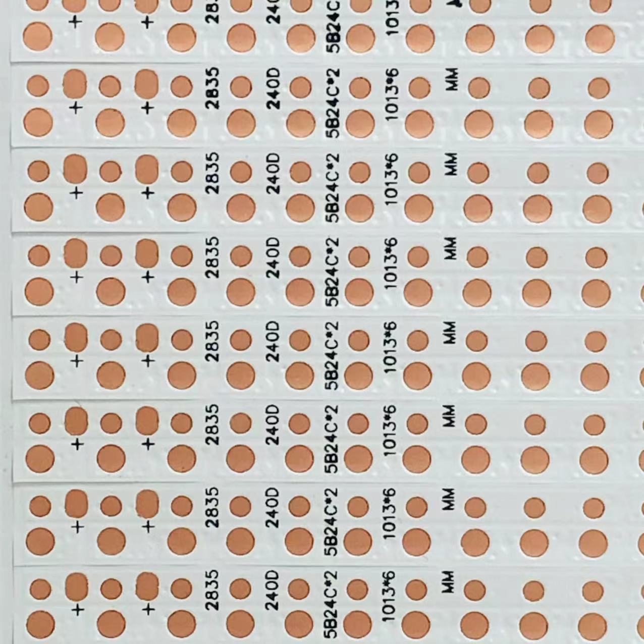 FPC软灯条板2835双色 5B24C*2 240D/条 1013*6MM*40PCS 1525 双面