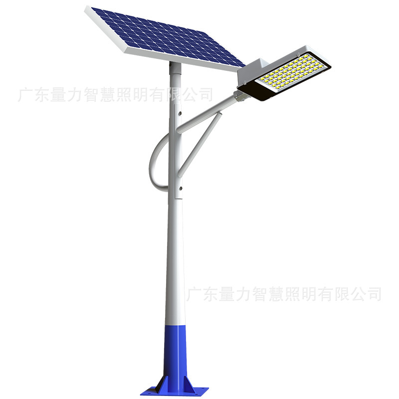 Fábrica de luz de calle solar integrada batería de litio impermeable al aire libre lámpara solar led proyecto de luz de calle eléctrica de la ciudad poste de luz de la calle