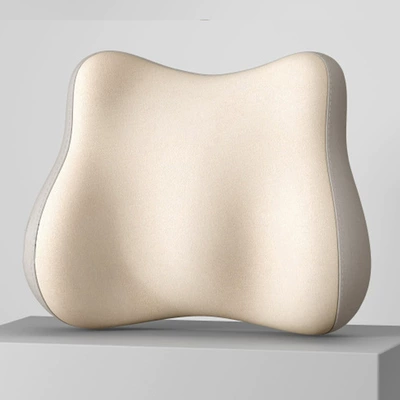 Pressure-Relief Cushion for All Seasons, Waist support - beige-and-gray-splicing-waist-support-1