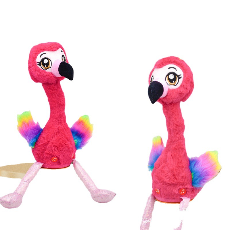 Nuevo aprendizaje transfronterizo para hablar Flamingo cactus felpa juguete eléctrico cantando Internet celebridad TikTok mismo regalo