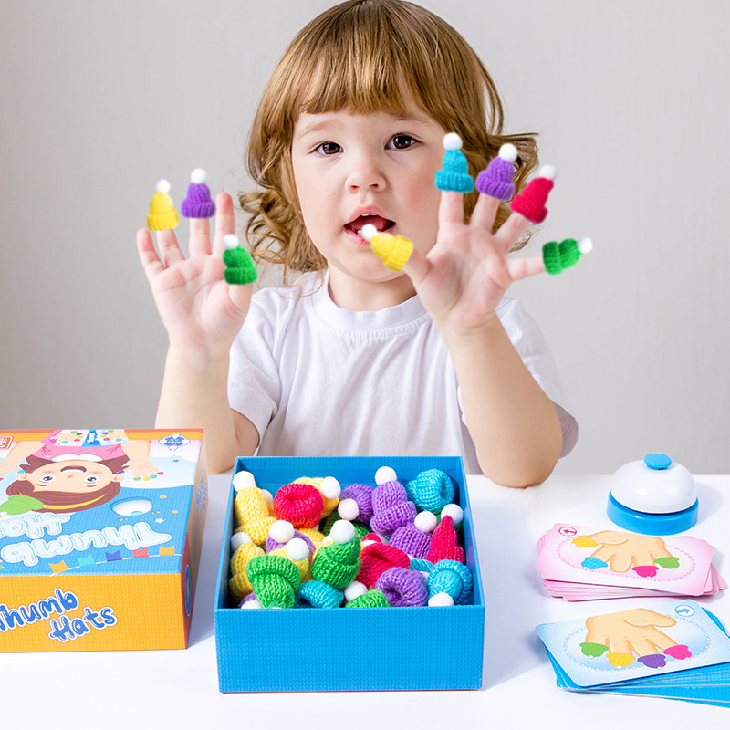 CPC CE pulgar color memoria cognitiva pensamiento entrenamiento juguetes educativos para niños Juego de mesa interactivo entre padres e hijos