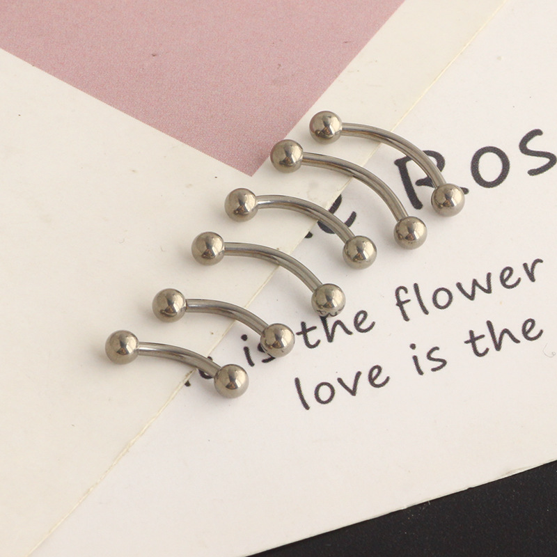 Labret piercing jewelry detail image