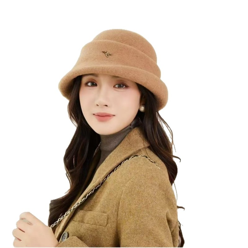 早秋新款寒冷保暖金属针织帽女显脸小甜美毛线护小礼帽潮|undefined