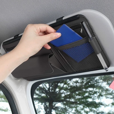 Car Glasses Clip/Bill Clip Storage Bag Card Holder Receipt