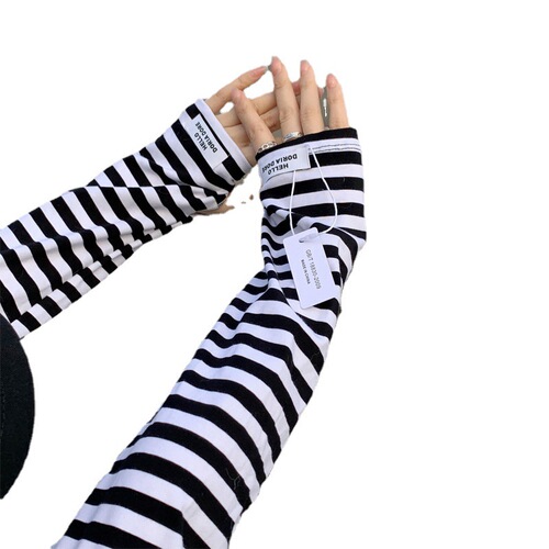 Sunscreen sleeve pure cotton gloves ice silk cycling women's ice sleeves arm protector arm sleeve loose summer hand sleeve wholesale