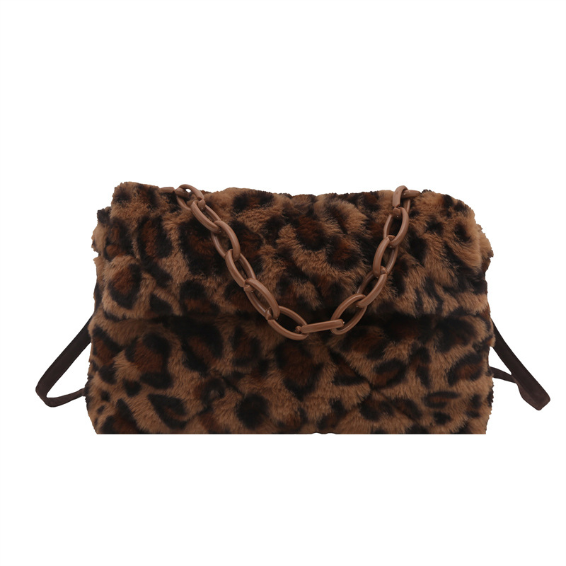 2025 principios de primavera nueva moda simple bolso de hombro de peluche personalidad mujer textura de moda suave bolso de pelo glutinoso brazo