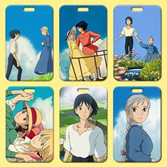 哈爾的移動城堡卡套批發學生飯卡校牌硅膠工作證門禁卡套小卡廠牌