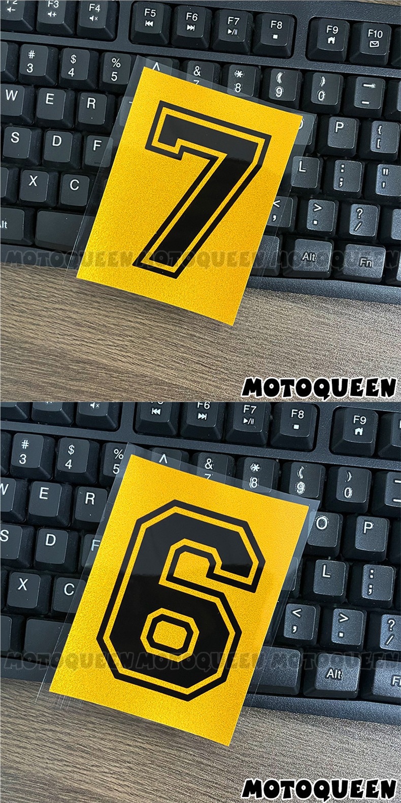 Personalized number plate decals for electric motorcycles, side cover, fuel tank, shock absorber decoration, scratch cover, reflective stickers