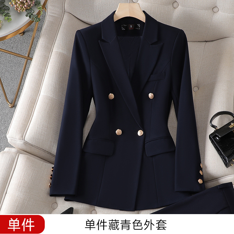 高端西装套装女春秋职业装气质大学生面试正装酒店经理工作服外套|undefined