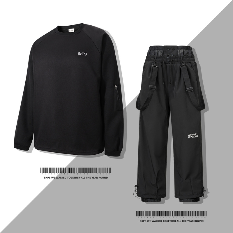 Single Board and Double Board Waterproof and Warm Outdoor Detachable Overalls Ski Suit Fleece-Lined Sweatshirt Waterproof Snow Pants Single Board and Double Board Waterproof and Warm Outdoor Detachable Overalls Ski Suit Fleece-Lined Sweatshirt Waterproof Snow Pants